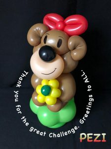 Bärchen aus Luftballon so süß