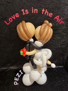 Love is in the air mit einem Liebespaar