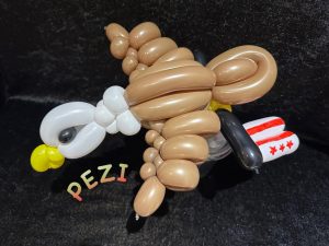 Weisskopfadler aus Luftballon