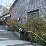 Blumen als Ballonaußendekoration