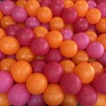 Kunterbunte Luftballons Orange Pink und Waldbeere