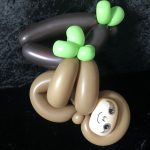 Ballontiere Faultier aus Luftballon - Ballonkünstler München